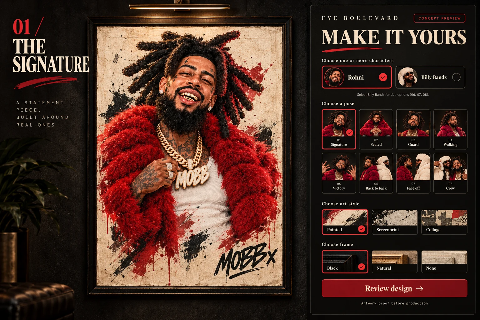 The Signature artwork example with MOBBx signature